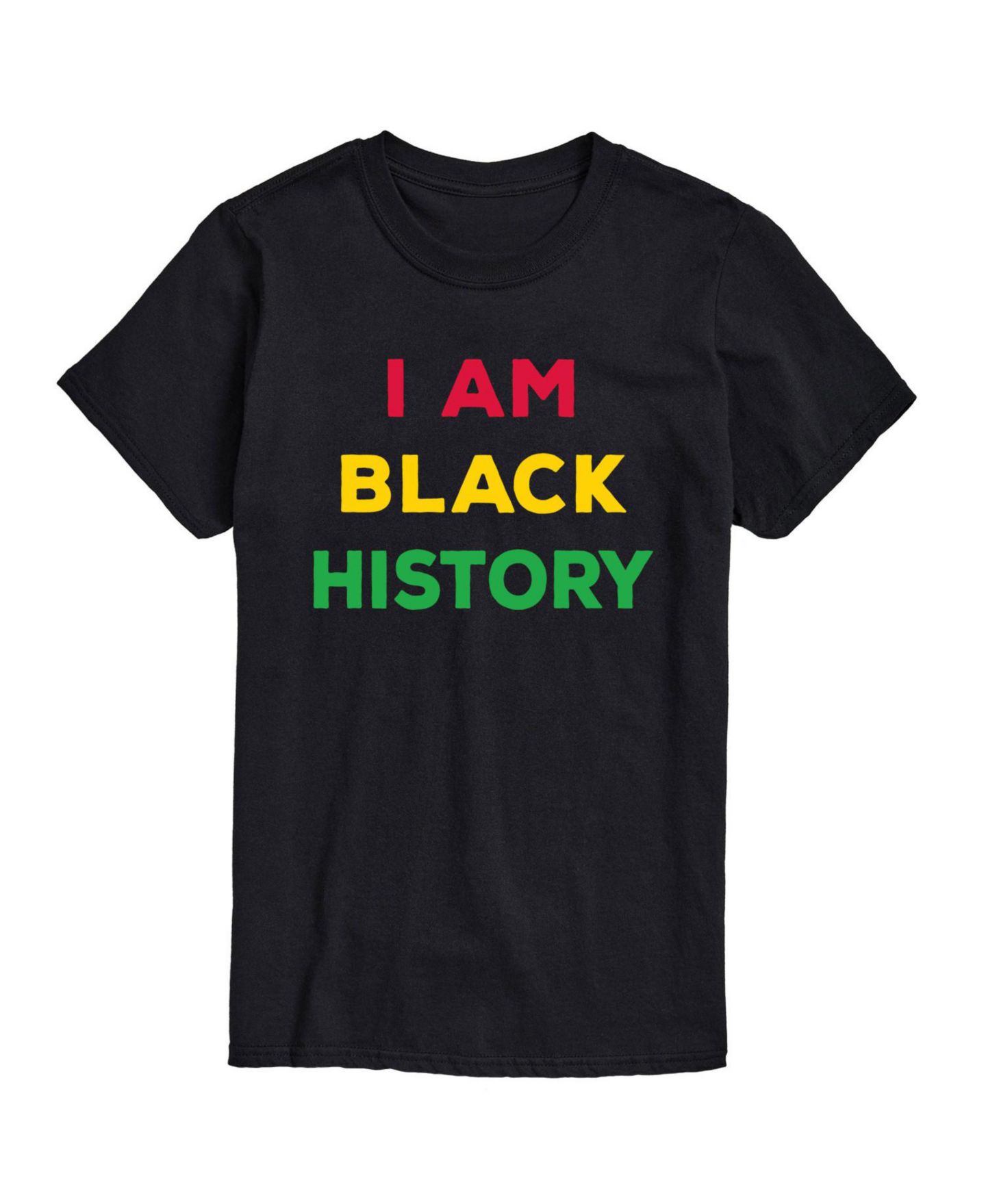 Мужская футболка AIRWAVES I Am Black History Month Short Sleeves, цвет: Чёрный — фото 1