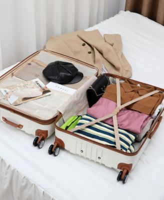 Collins 3 Piece Expandable Retro Spinner Luggage Set