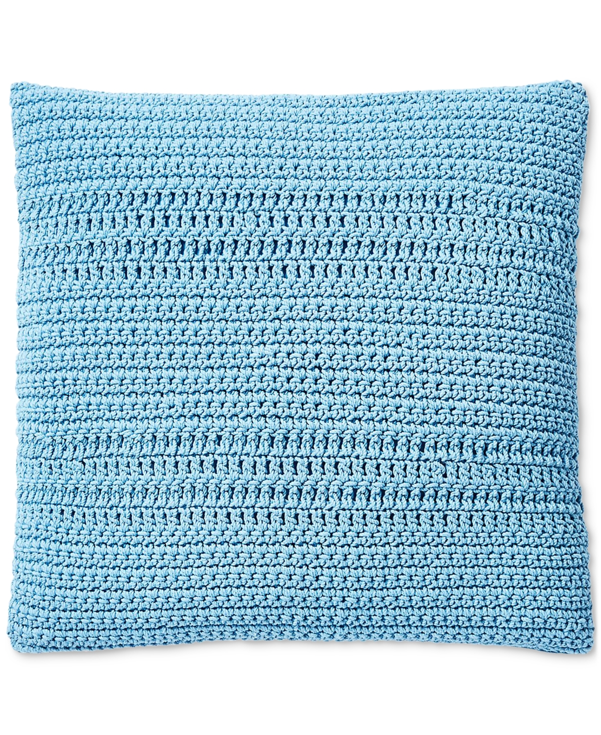 Lauren Ralph Lauren Crochet Decorative Pillow, 20"x 20" In Blue
