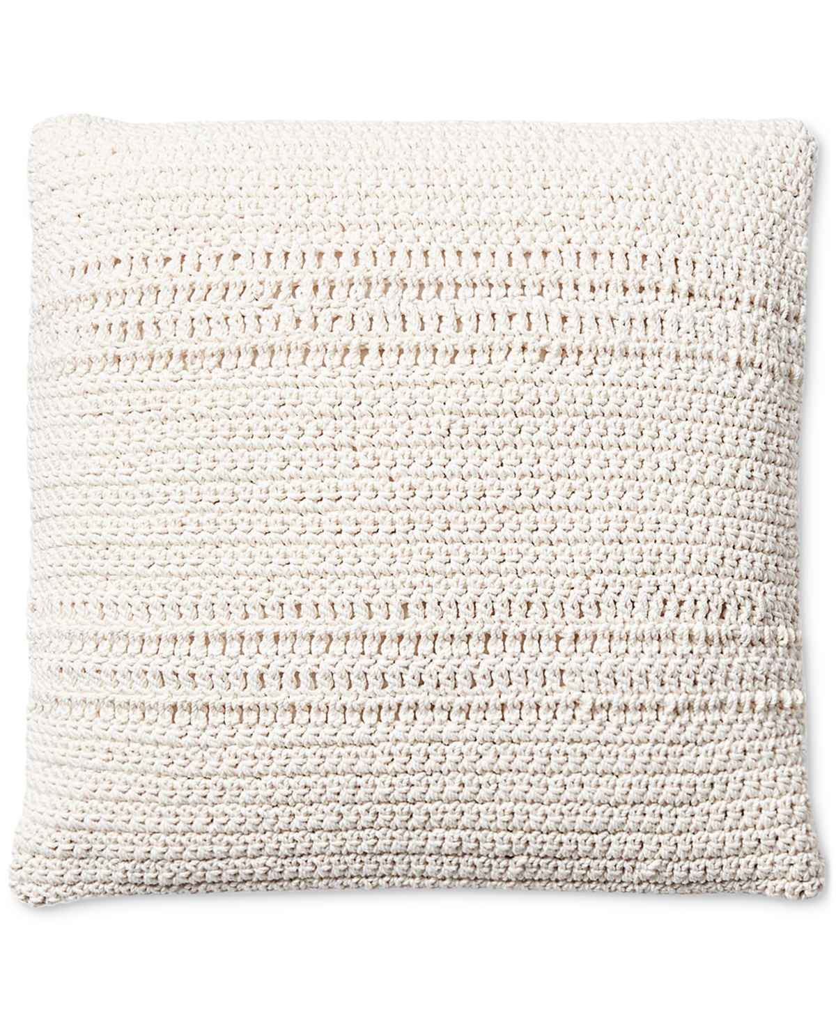Lauren Ralph Lauren Crochet Decorative Pillow, 20"x 20" In White