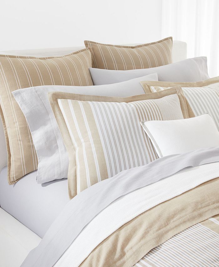 Lauren Ralph Lauren Heath Stripe 3Pc. Comforter Set, King & Reviews
