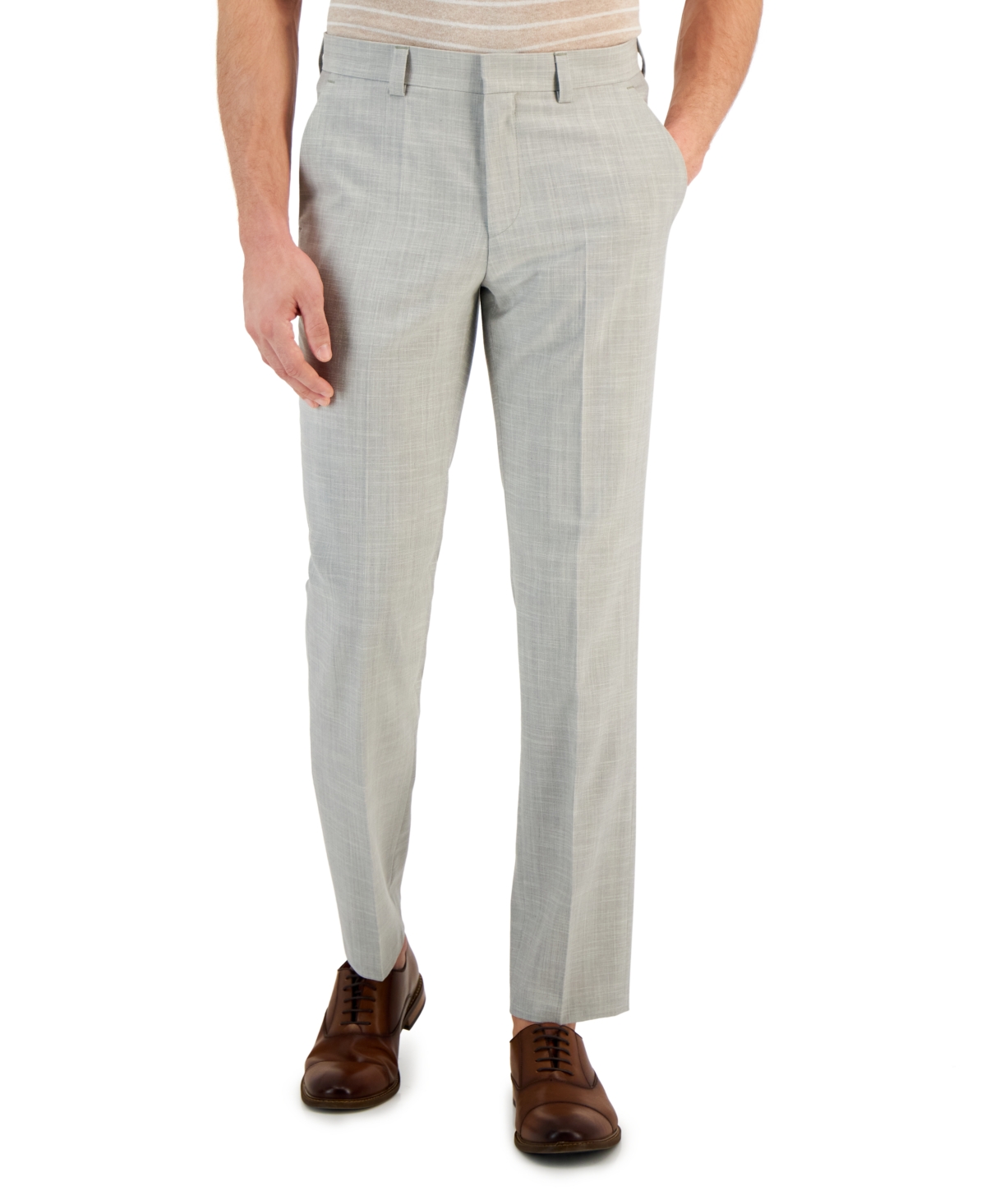 Shop Hugo By  Boss Men's Modern-fit Superflex Suit Pants In Light Grey