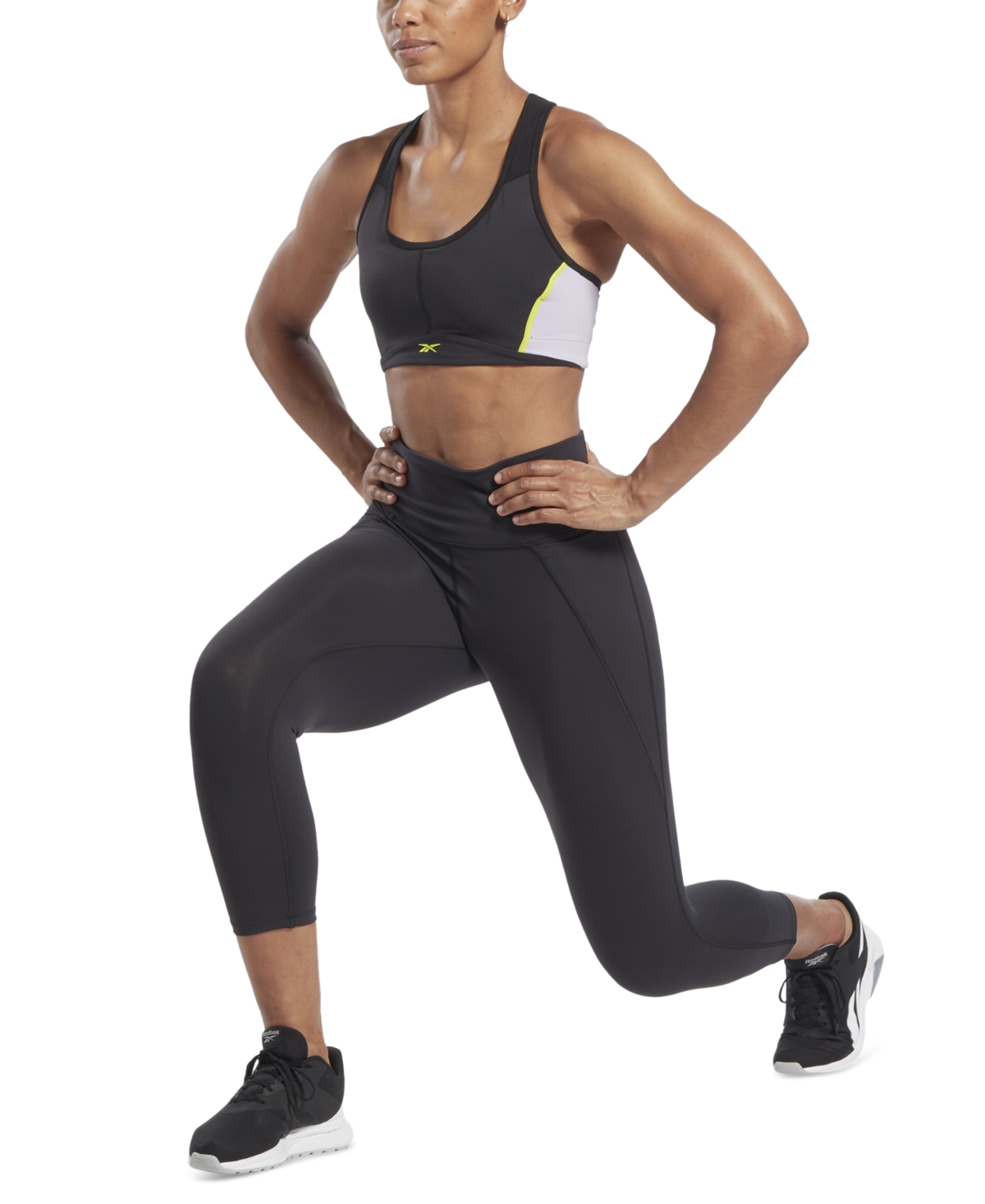 Reebok Women's Lux High-Rise Pull-On 3/4 Leggings