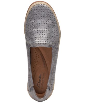 Slip-On Espadrille Leather Flats