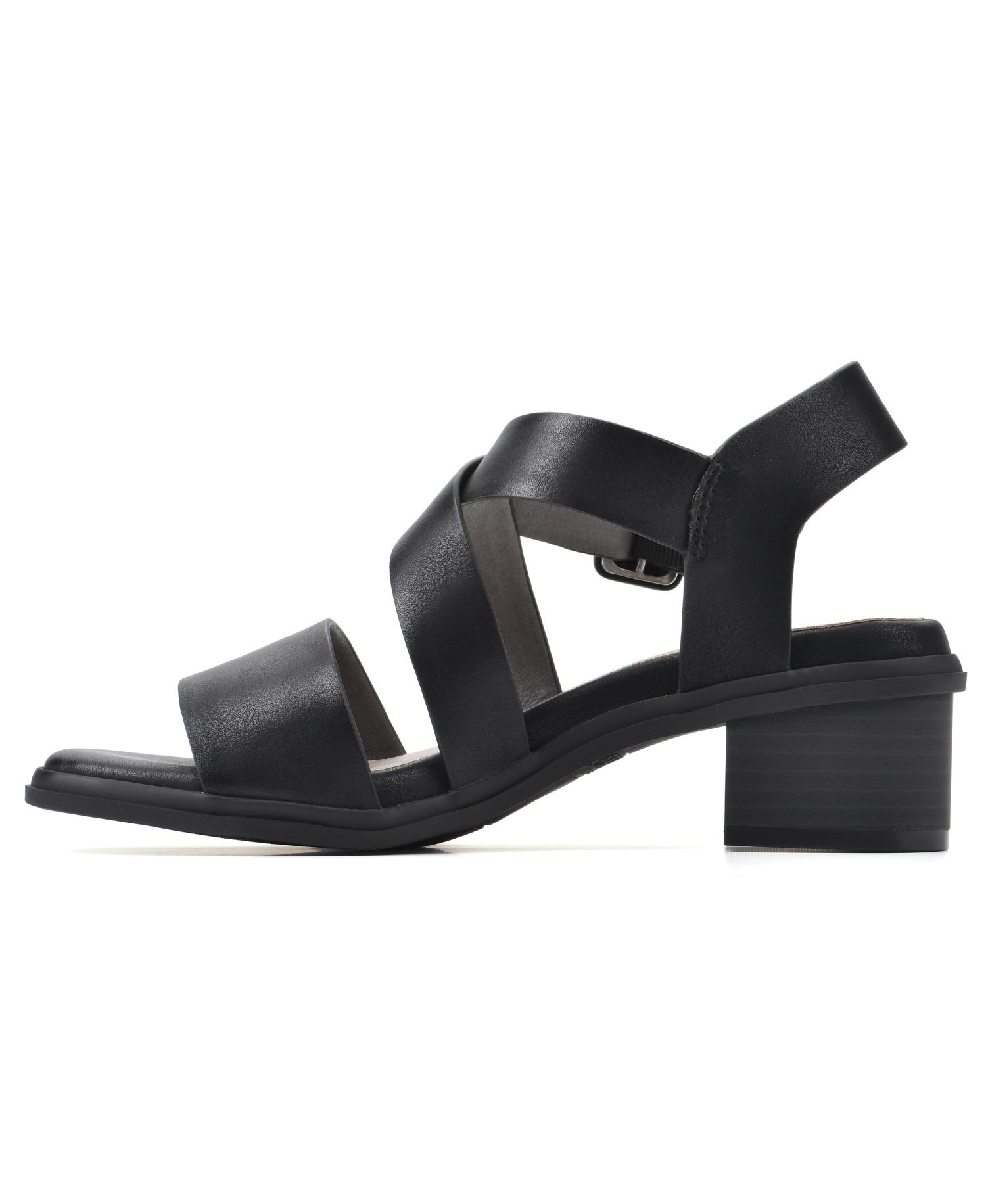 Women's Cordovan Stacked Heel Strappy Dress Sandals