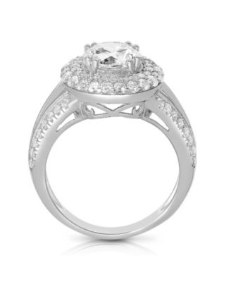 Sterling Silver Cubic Zirconia Statement Ring