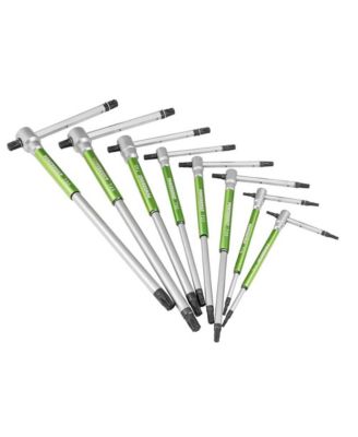 9 Piece Torx T-Handle Hex Key Wrench Set with Storage Rack