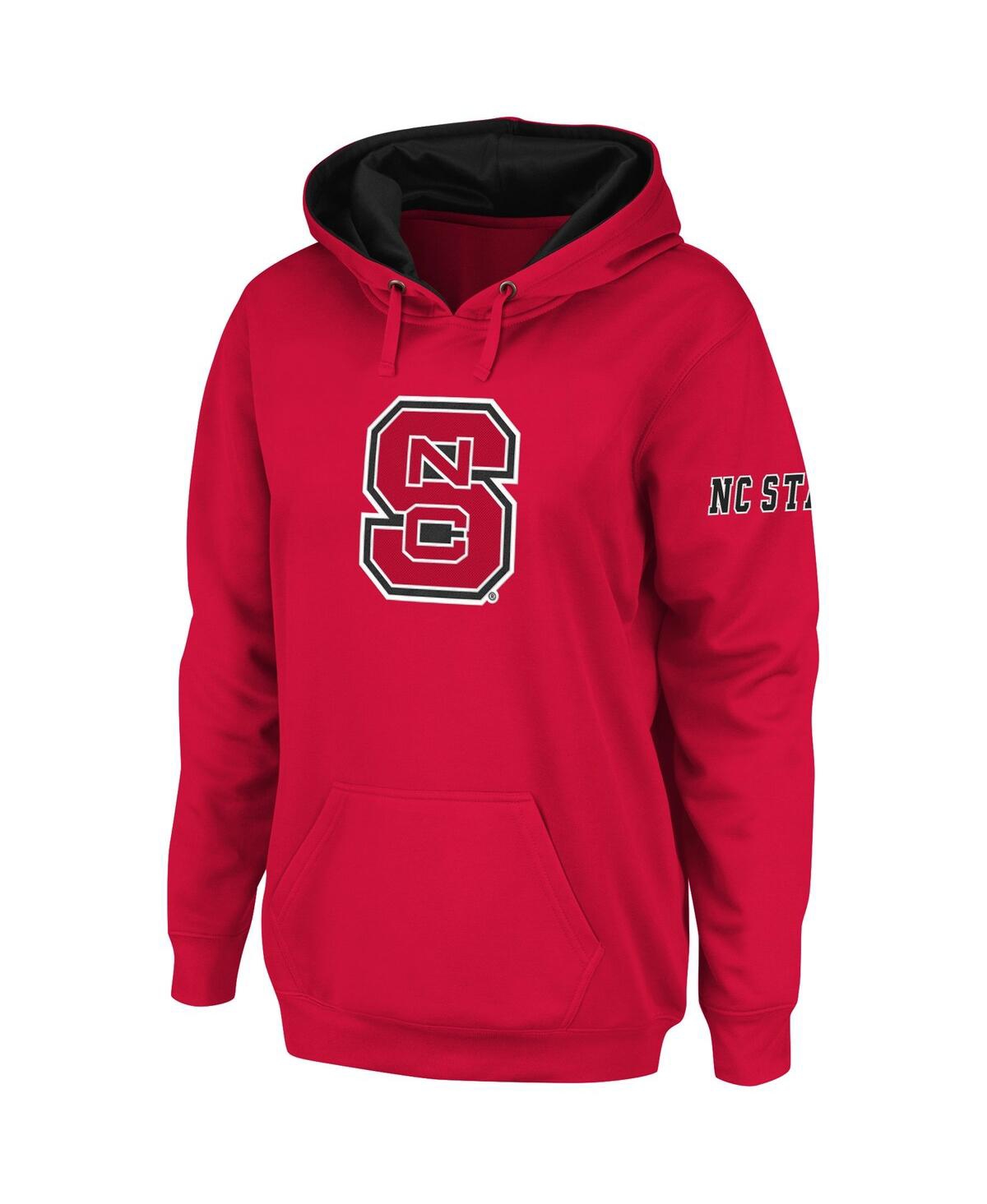 Shop Stadium Athletic Women's  Red Nc State Wolfpack Big Logo Pullover Hoodie