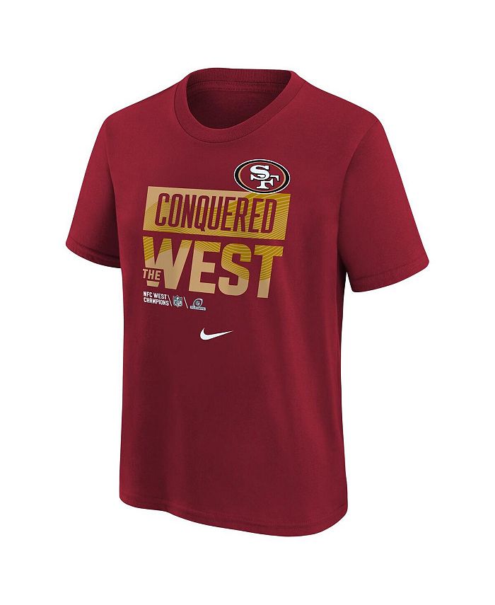 Nike Youth Boys Scarlet San Francisco 49ers 2022 NFC West Division ...