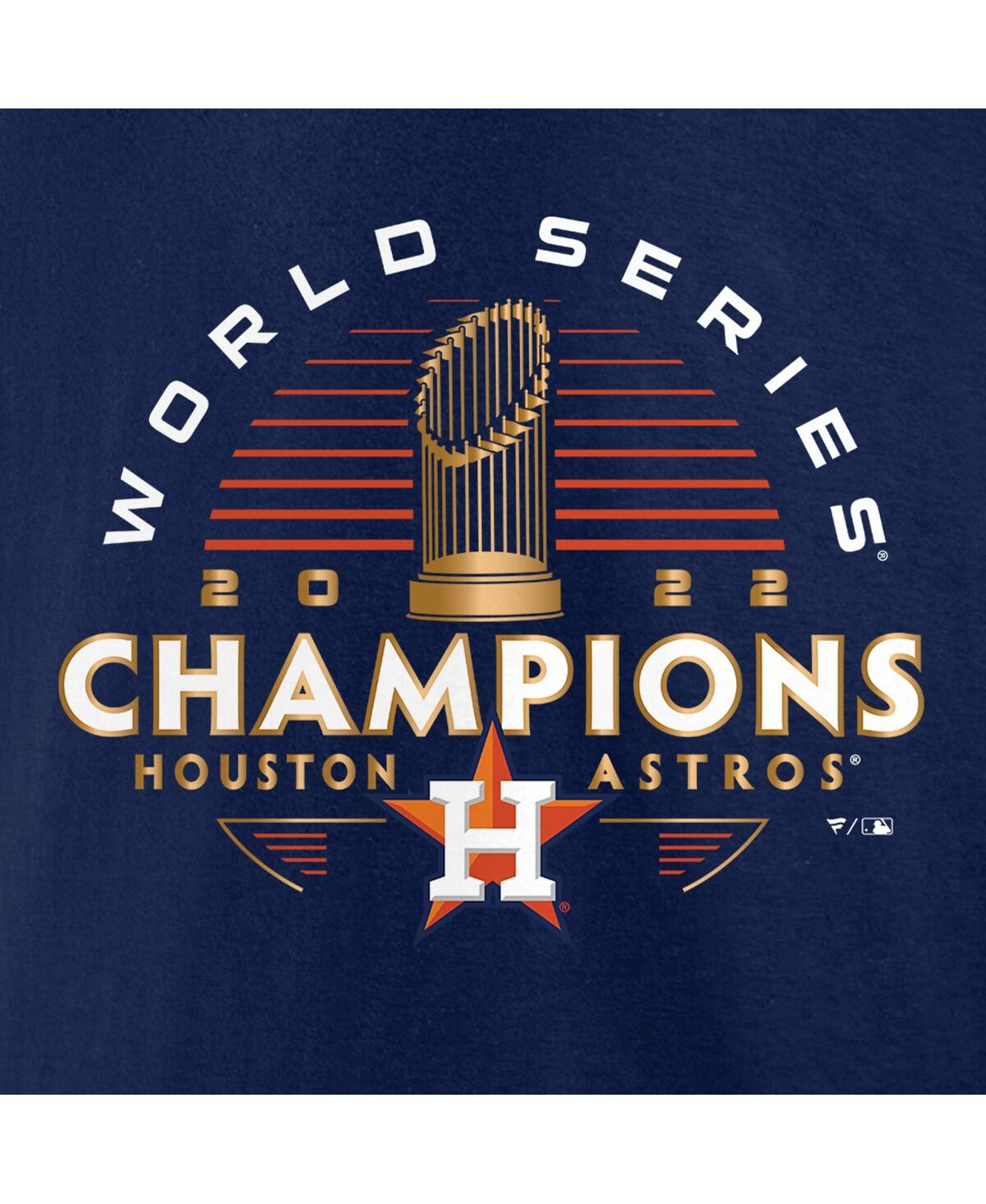 Shop Fanatics Big Boys  Navy Houston Astros 2022 World Series Champions Signature Roster T-shirt