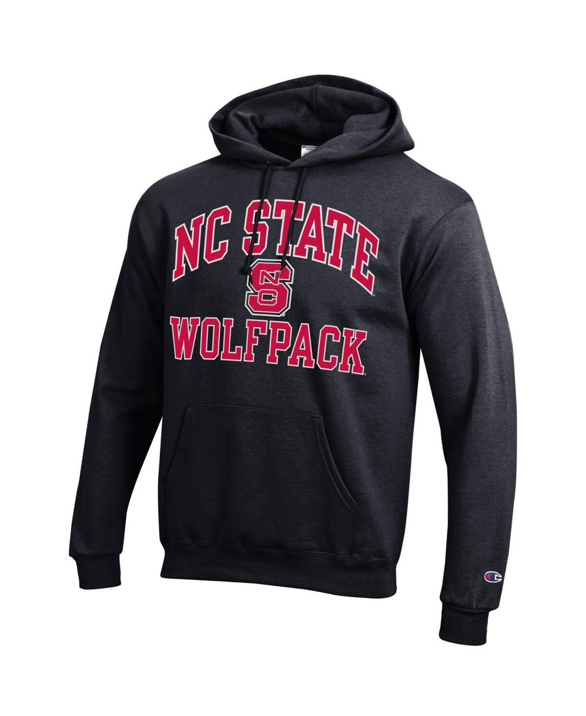 Shop Champion Men's  Black Nc State Wolfpack High Motor Pullover Hoodie