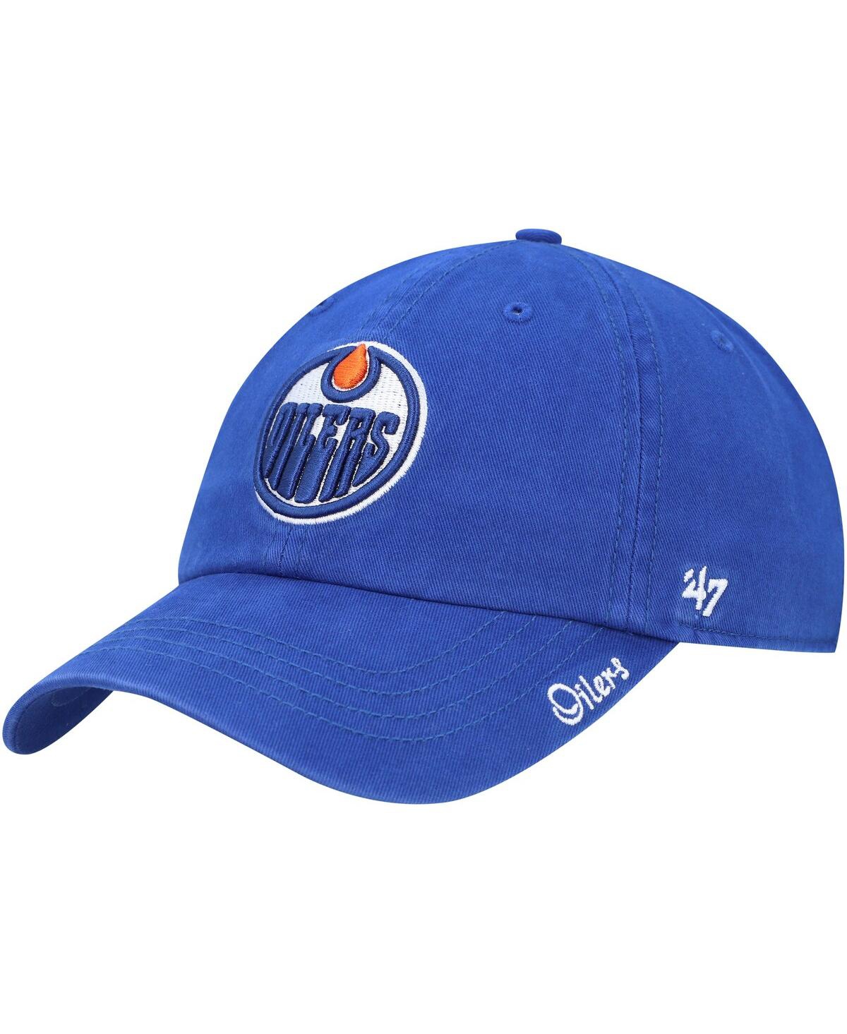 47 Brand Women's ' Royal Edmonton Oilers Miata Clean Up Adjustable Hat