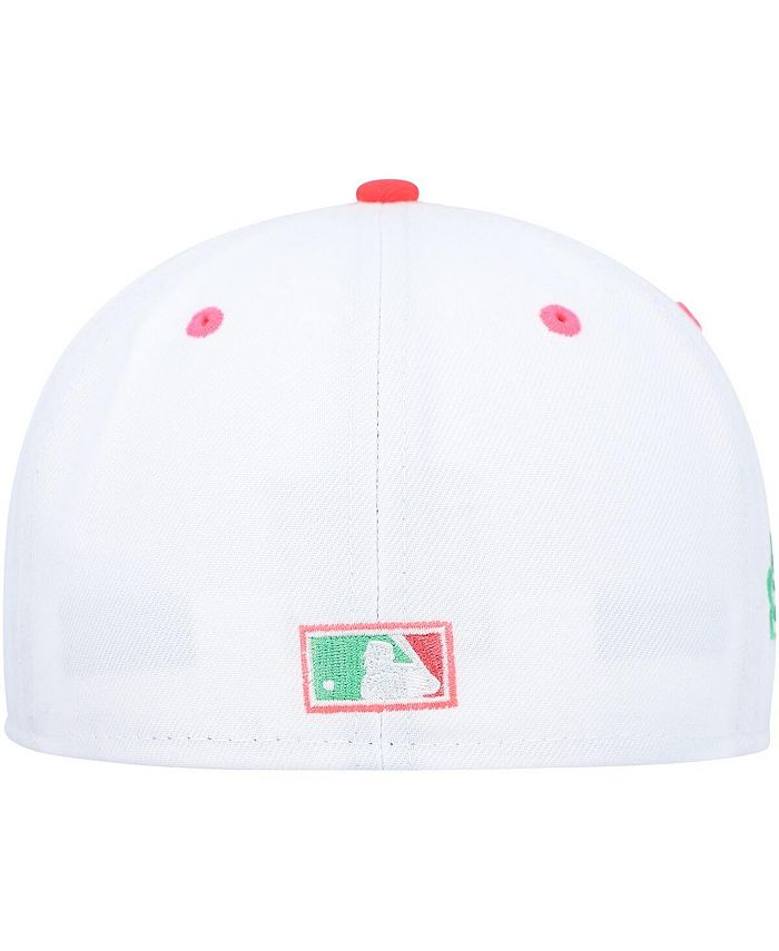 New Era Men's White, Green Philadelphia Phillies 2008 World Series Watermelon Lolli 59FIFTY
