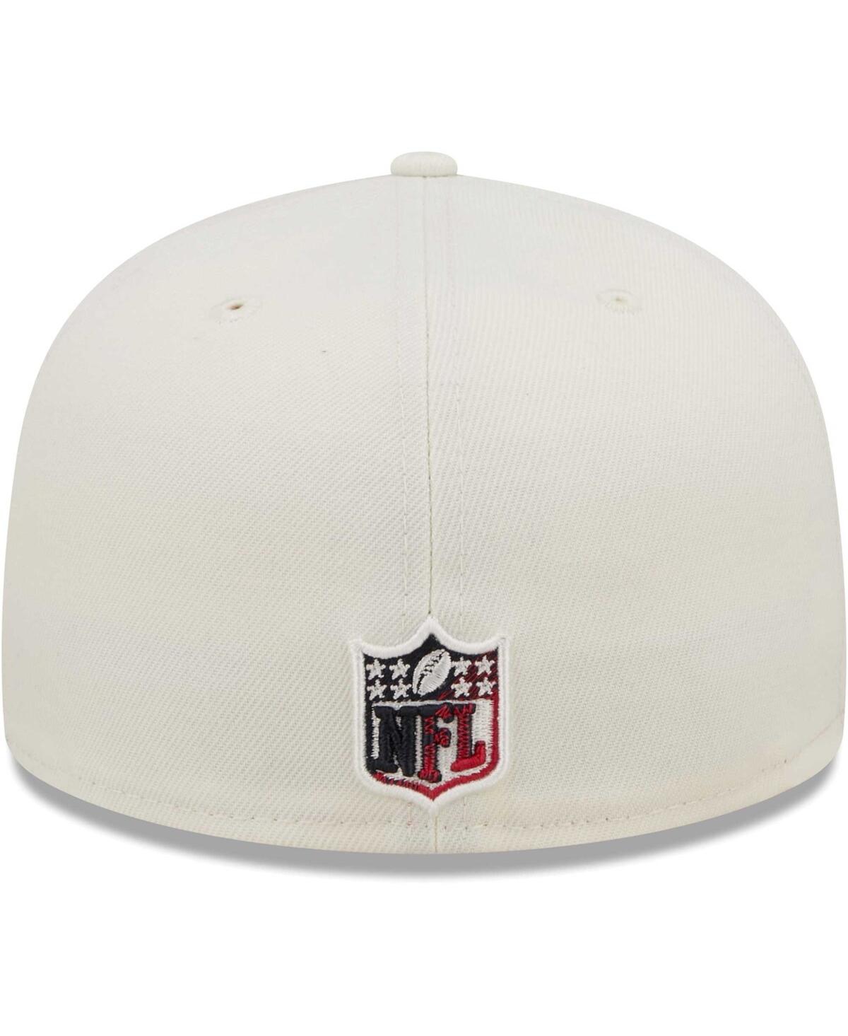 Men's New EraSan Francisco 49ers Chrome Color Dim 59FIFTY Fitted Hat - Cream
