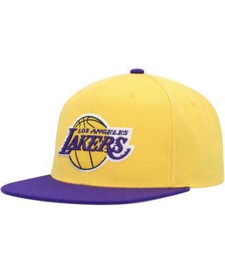 Men's Gold, Purple Los Angeles Lakers Side Core 2.0 Snapback Hat