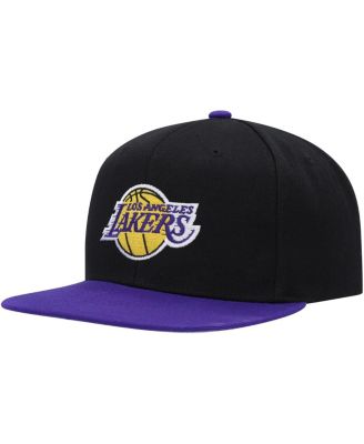 Men's Black, Purple Los Angeles Lakers Side Core 2.0 Snapback Hat