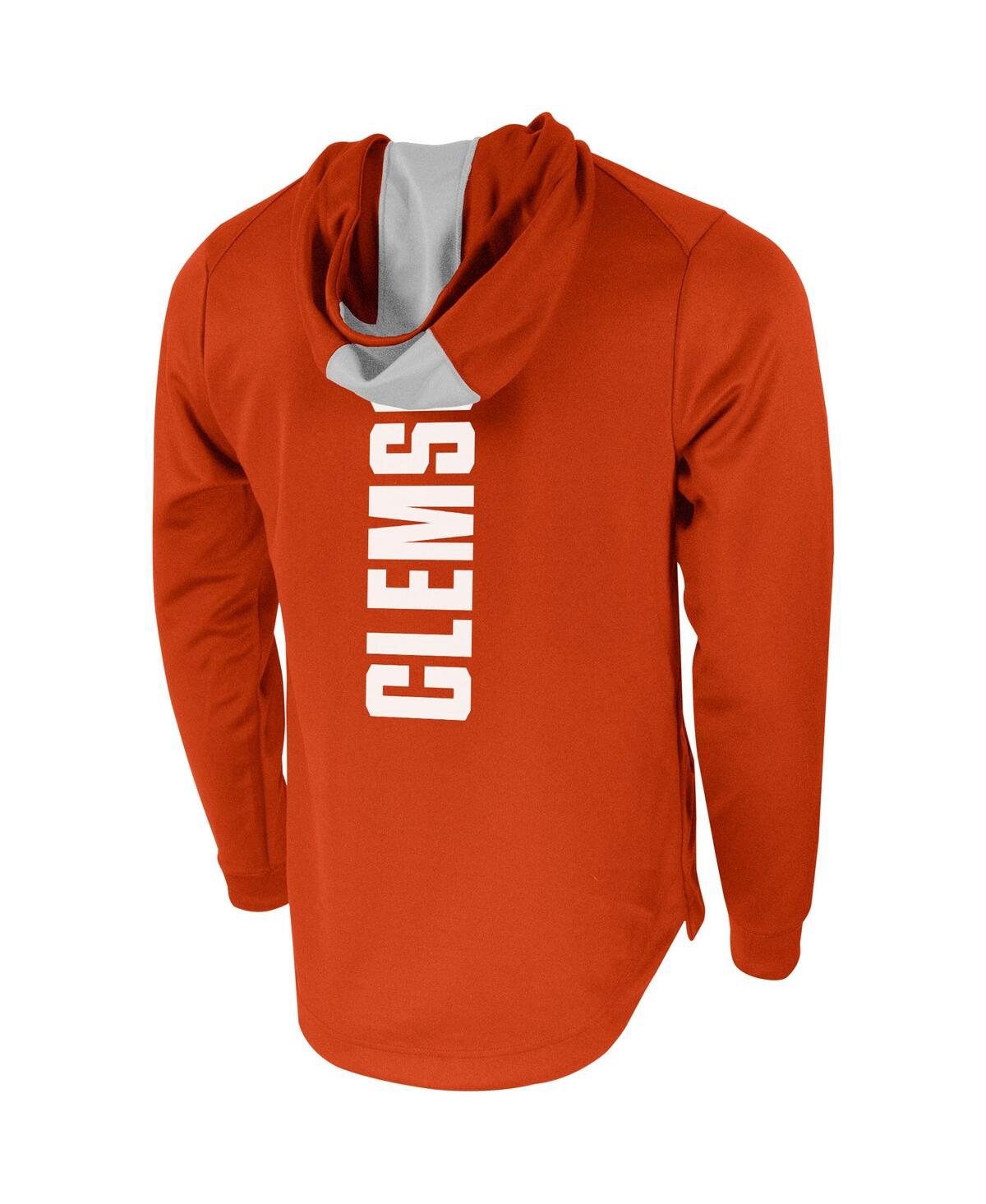 Shop Nike Men's  Orange Clemson Tigers 2-hit Performance Pullover Hoodie
