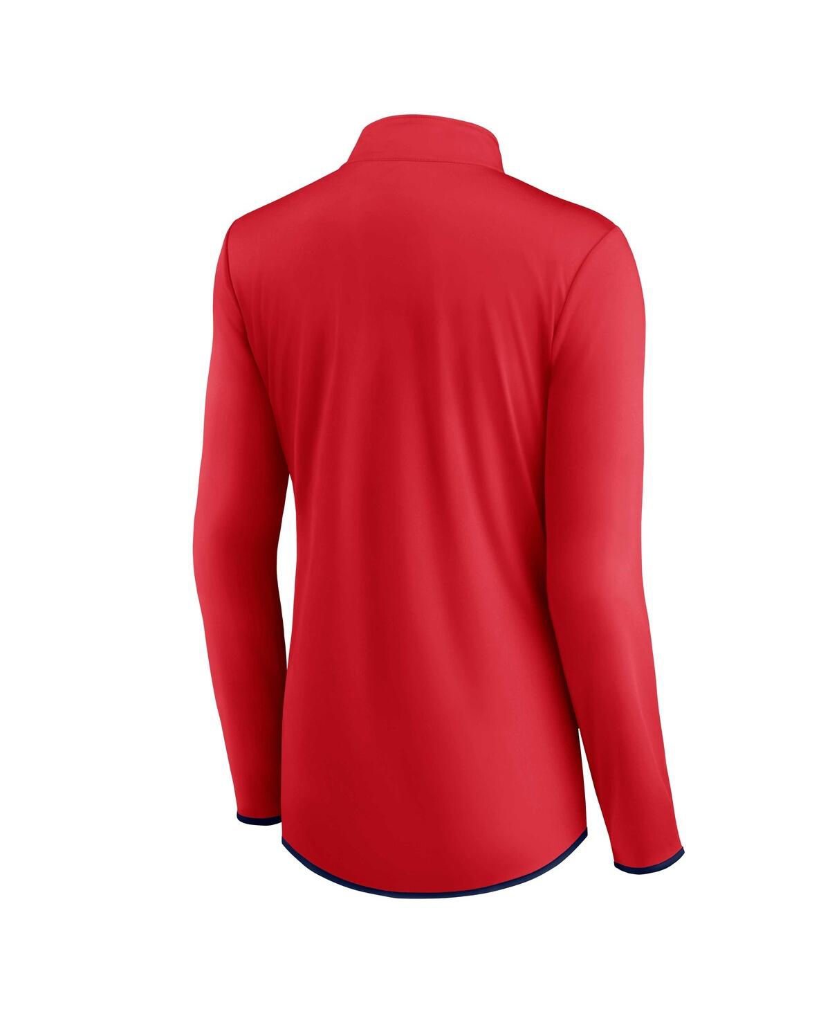 Fanatics Branded Red St. Louis Cardinals Worth The Drive Quarter-zip Jacket In Red