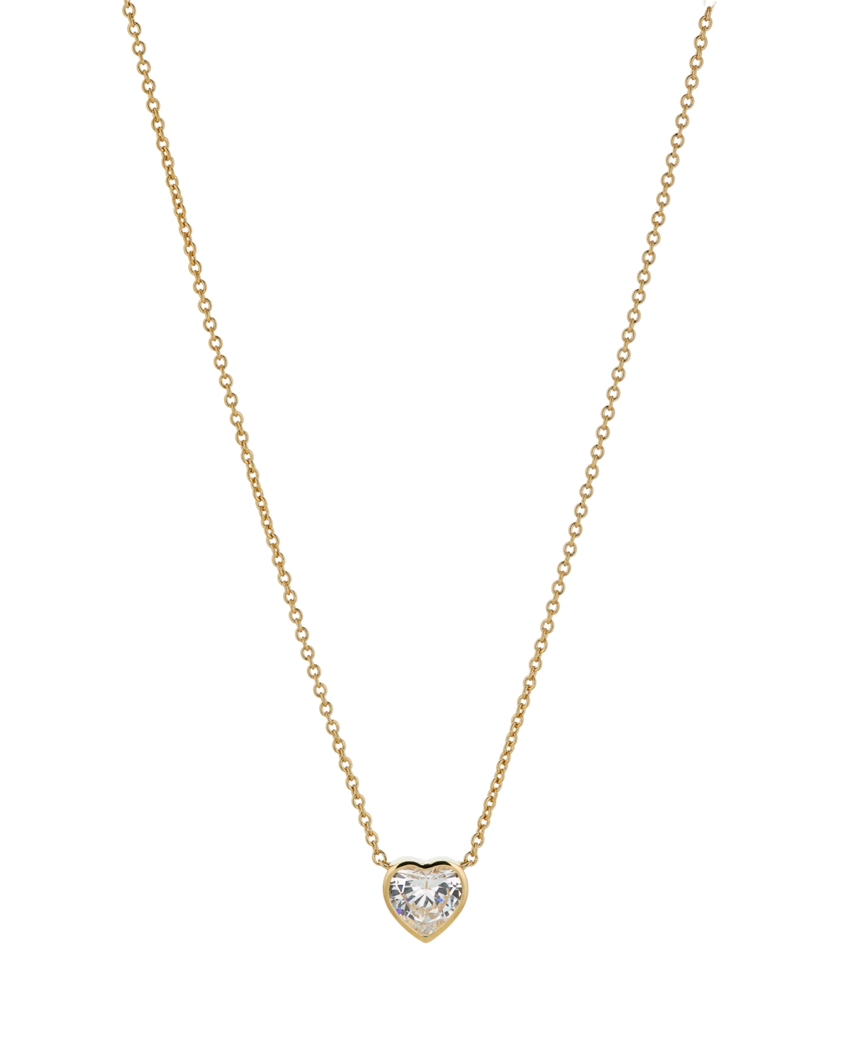 Eliot Danori Heart Shape Cubic Zirconia Necklace, Created for Macy's