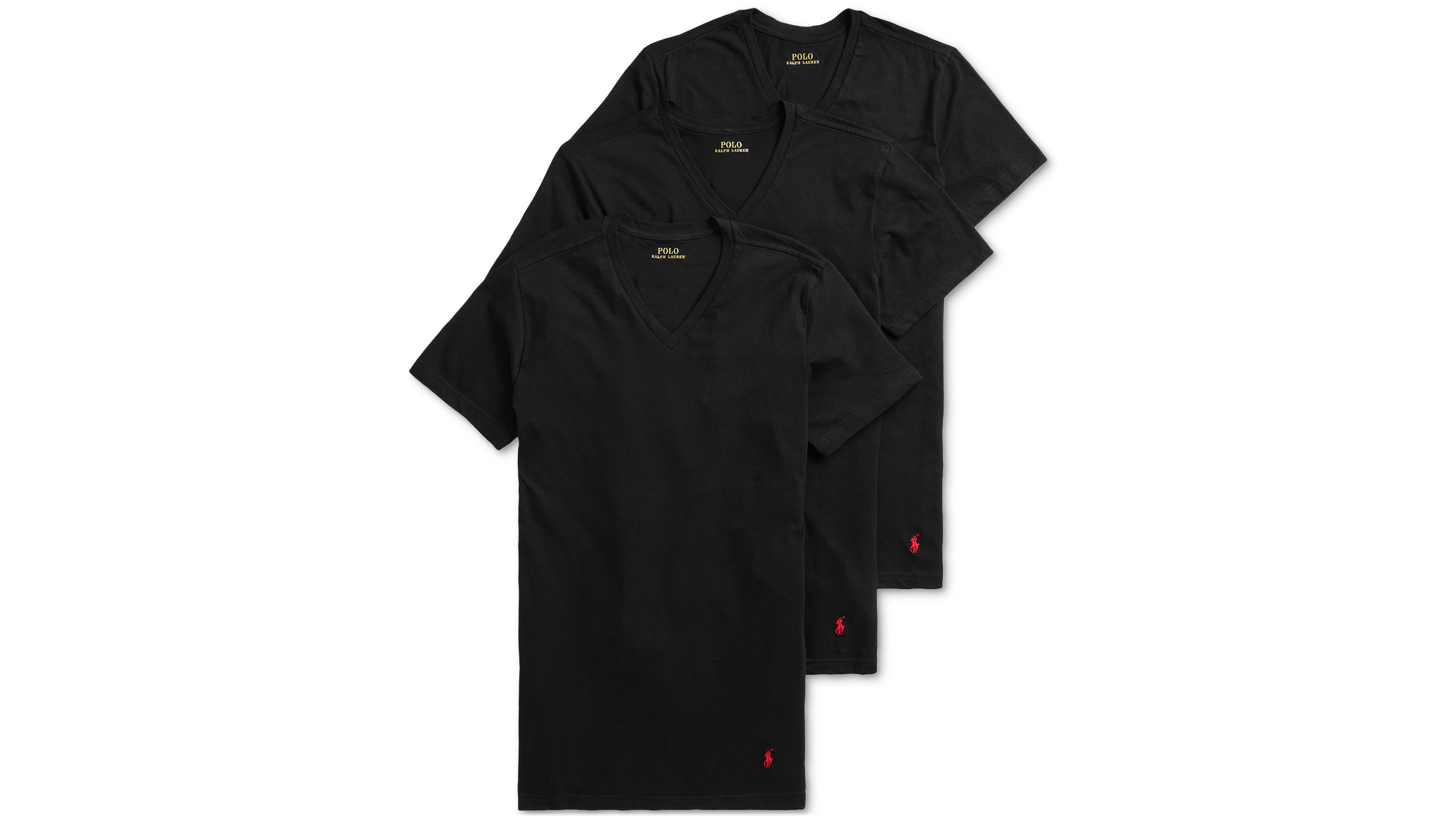 Polo Ralph Lauren Men's 3-Pack V-Neck Classic Undershirts