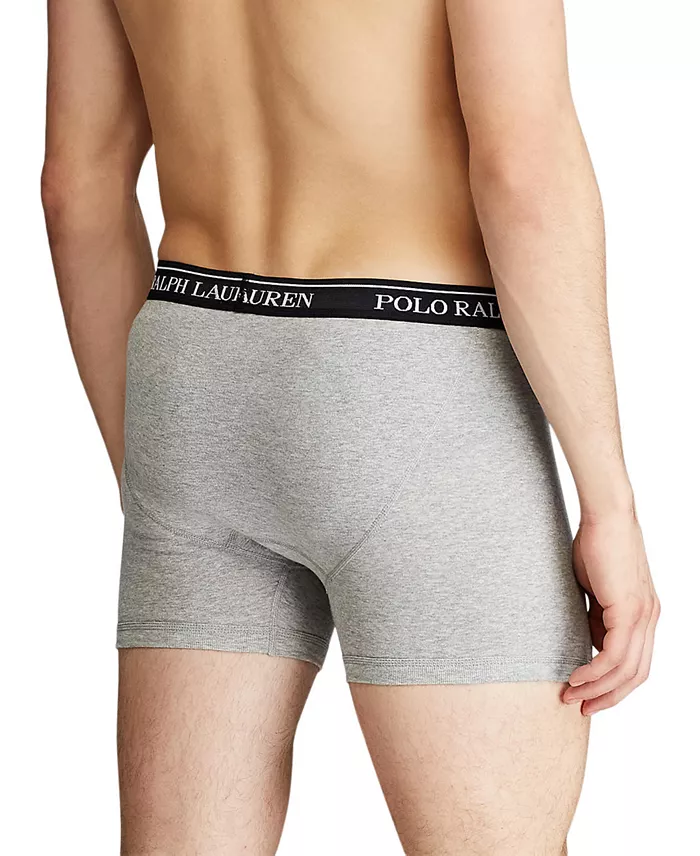 Men's 5-Pack Classic Cotton Boxer Briefs - thumbnail 2