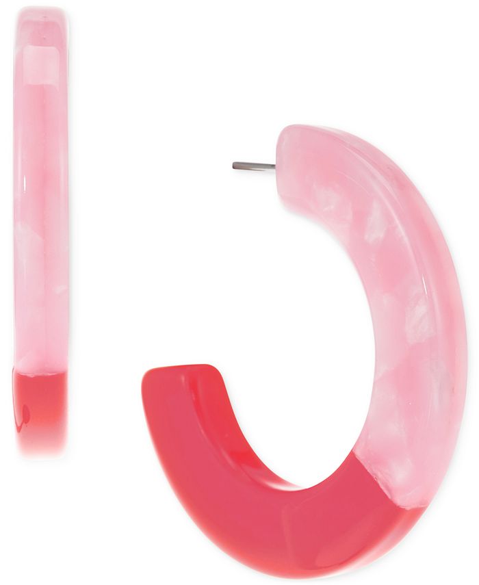 I.N.C. International Concepts Medium Color Block C-Hoop Earrings, 1.55 ...
