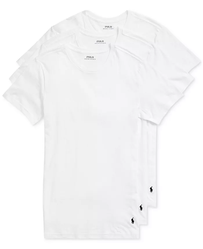 Men's 3-Pack Slim Fit Crewneck Undershirt