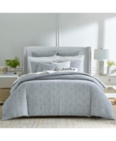 Charter Club Damask Designs Woven Tile 3-Pc. Duvet Cover Set, King, Exclusively at Macy's - Grey
