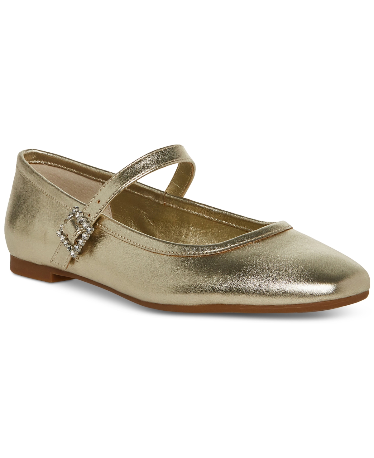 Steve Madden Women's Victorine Mary Jane Flats In Gold | ModeSens