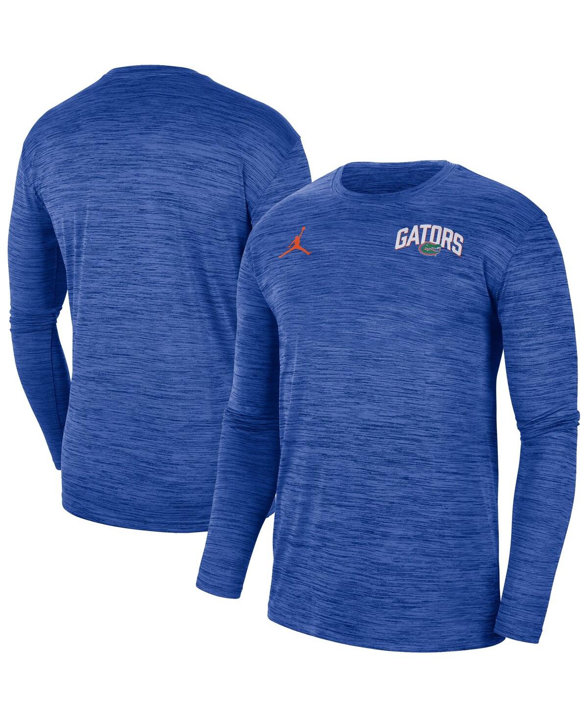 Jordan Men's  Royal Florida Gators Sideline Game Day Velocity Performance Long Sleeve T-shirt