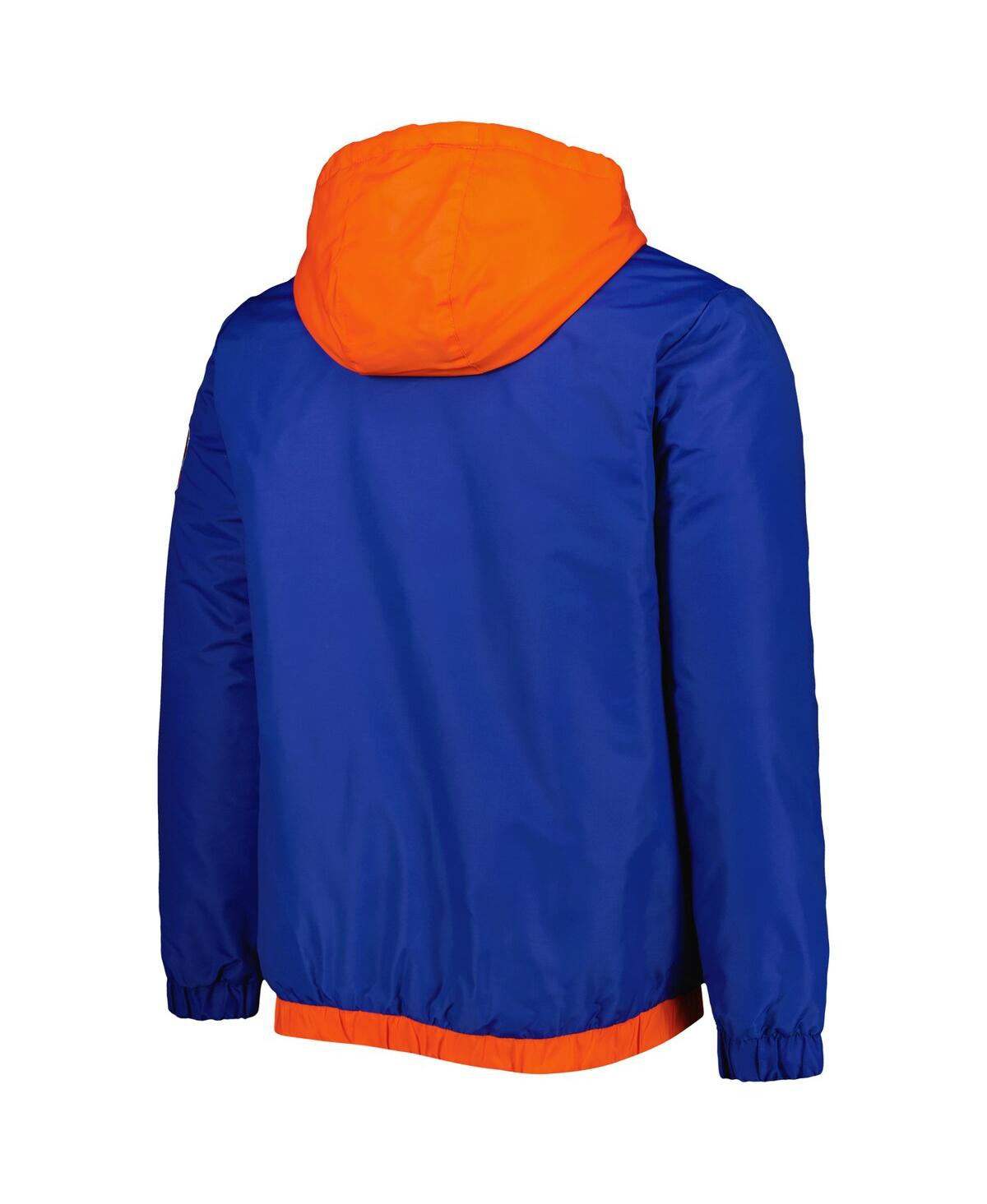 Starter Blue New York Knicks The Triple Double Full-zip Hoodie Jacket In Blue