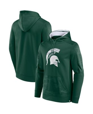 Men's Green Michigan State Spartans On The Ball Pullover Hoodie