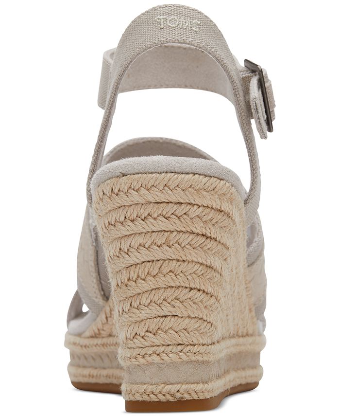 TOMS Women's Madelyn Woven Platform Espadrille Wedge Sandals - Macy's