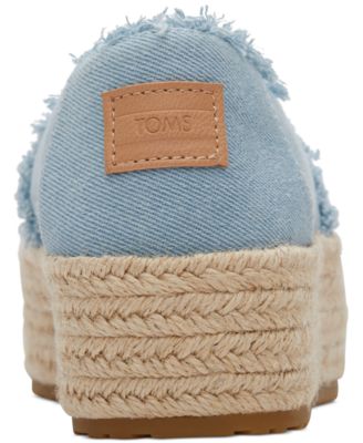 Women's Valencia Canvas Platform Espadrilles Flats