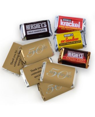 50th Anniversary Candy Party Favor Hershey's Chocolate Mix, 115 Pieces