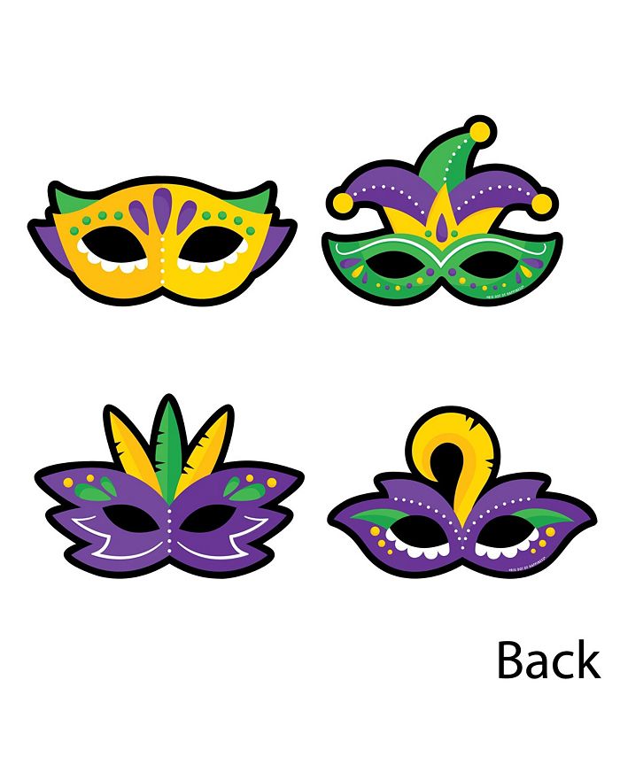 large mardi gras mask decorations