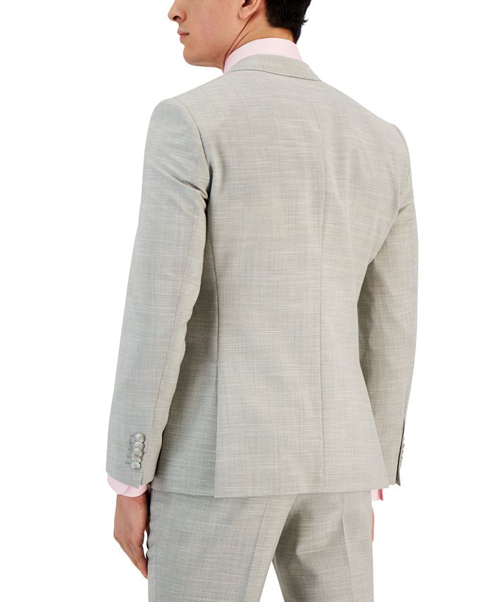 HUGO Men's Modern-Fit Check-Print Superflex Suit Jacket - Macy's