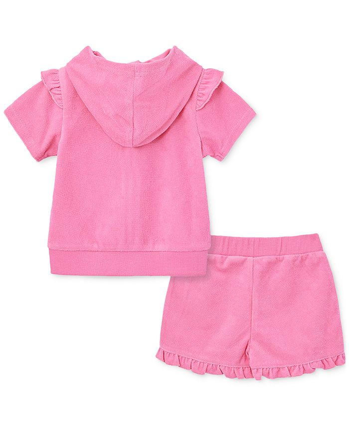 Little Me Baby Girls Ruffle Terry Swim Cover Up, 2 Piece Set Macy's