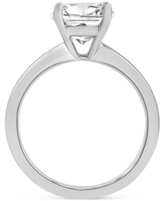 Certified Lab Grown Diamond Princess-Cut Solitaire Engagement Ring (4 ct. t.w.) in 14k Gold