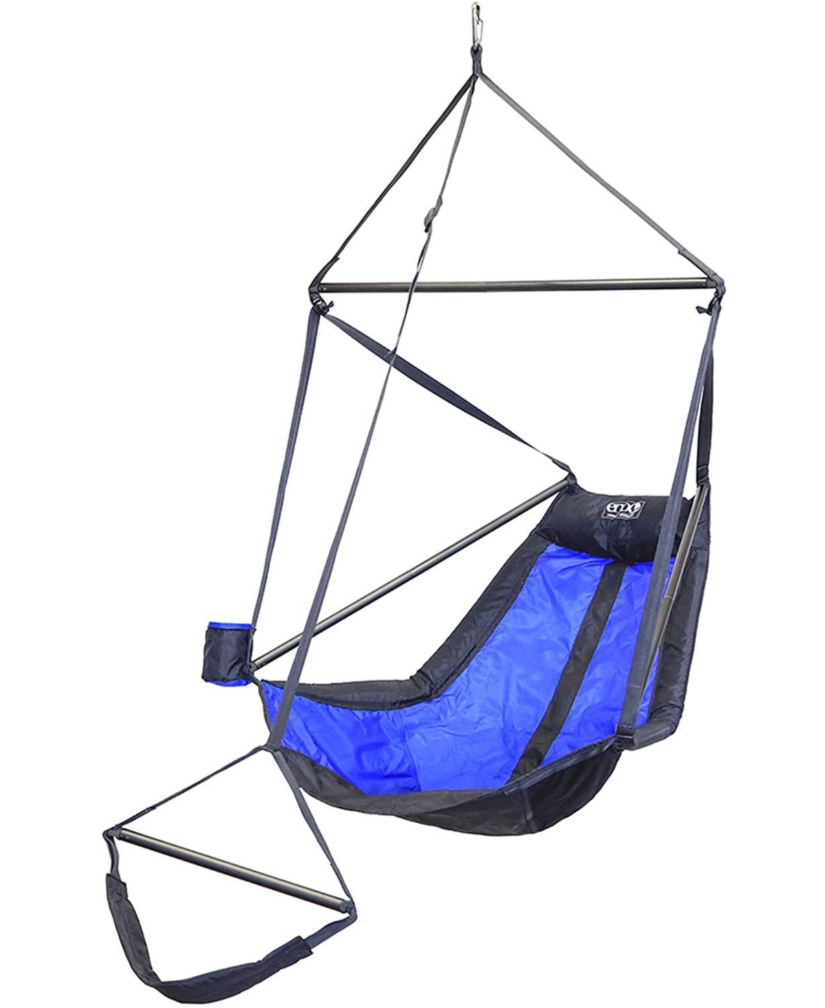 Lounger Hanging Chair - Portable Outdoor Hiking, Backpacking, Beach, Camping, and Festival Hammock Chair - Purple/Teal - Purple/Teal