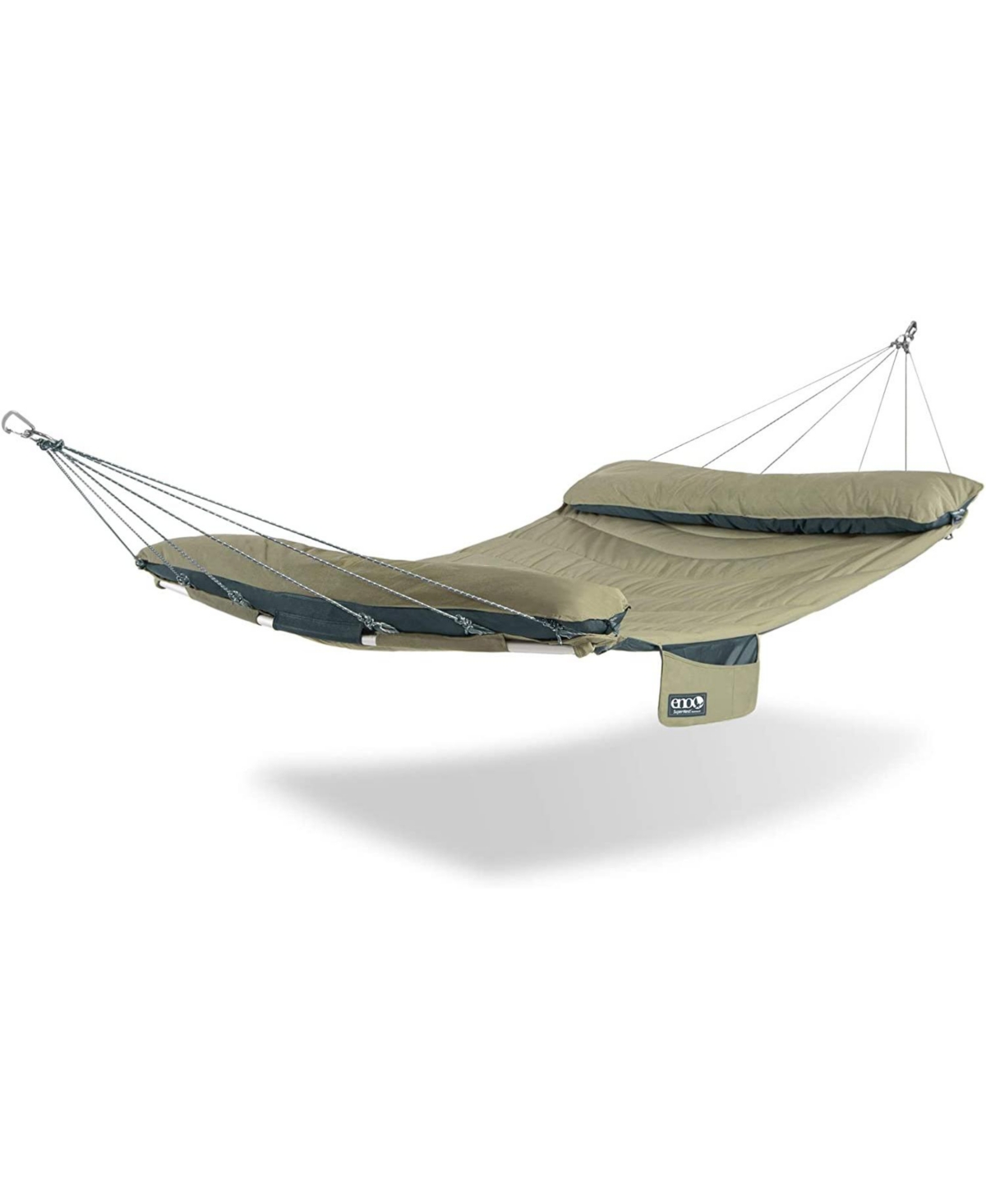 SuperNest Hammock - 1 to 2 Person Backyard Hammock - Outdoor Patio Furniture for Backyard, Lawn, Poolside, or Balcony - Heather Olive - Heather Ol