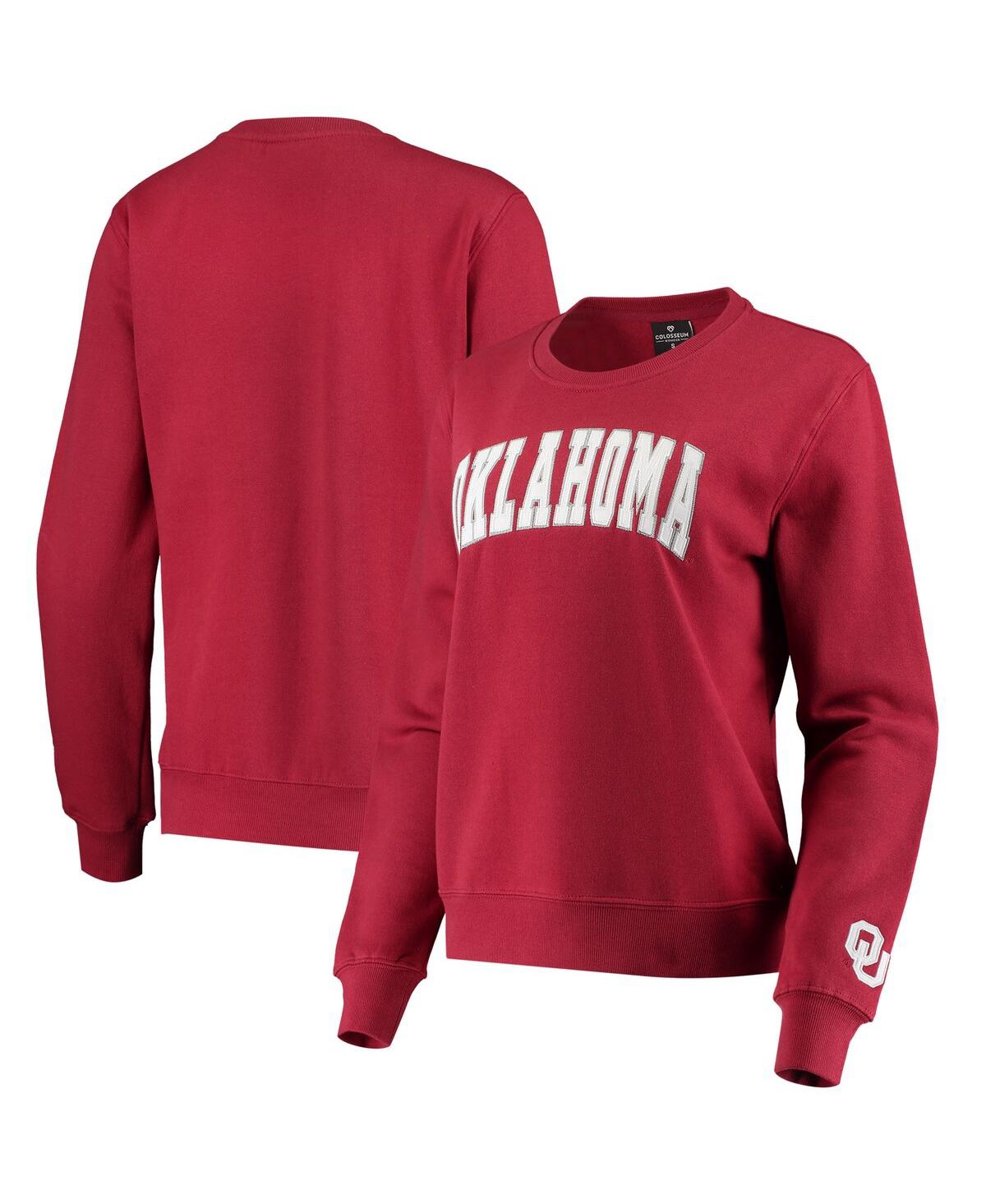 Colosseum Crimson Alabama Crimson Tide Campanile Pullover Sweatshirt In Crimson