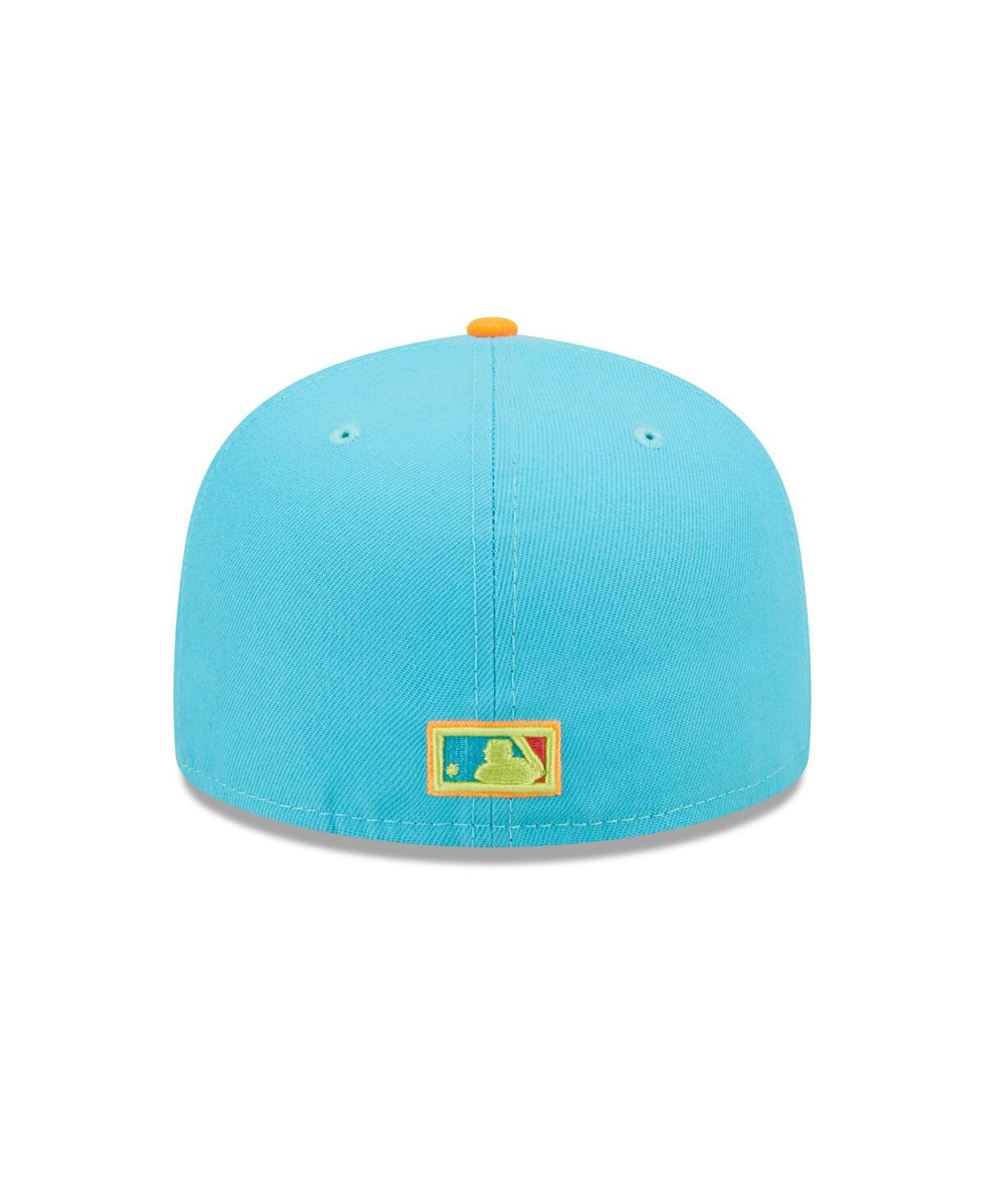 Men's New Era Orange Los Angeles Dodgers 1978 World Series Vice Highlighter 59FIFTY Fitted Hat - Orange