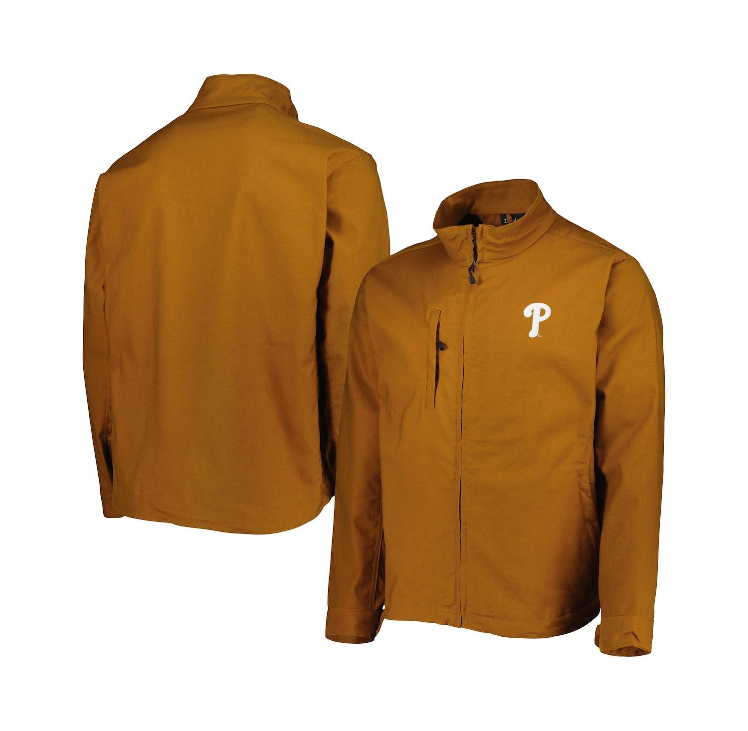 Men's Tan Philadelphia Phillies Journey Tri-Blend Full-Zip Jacket