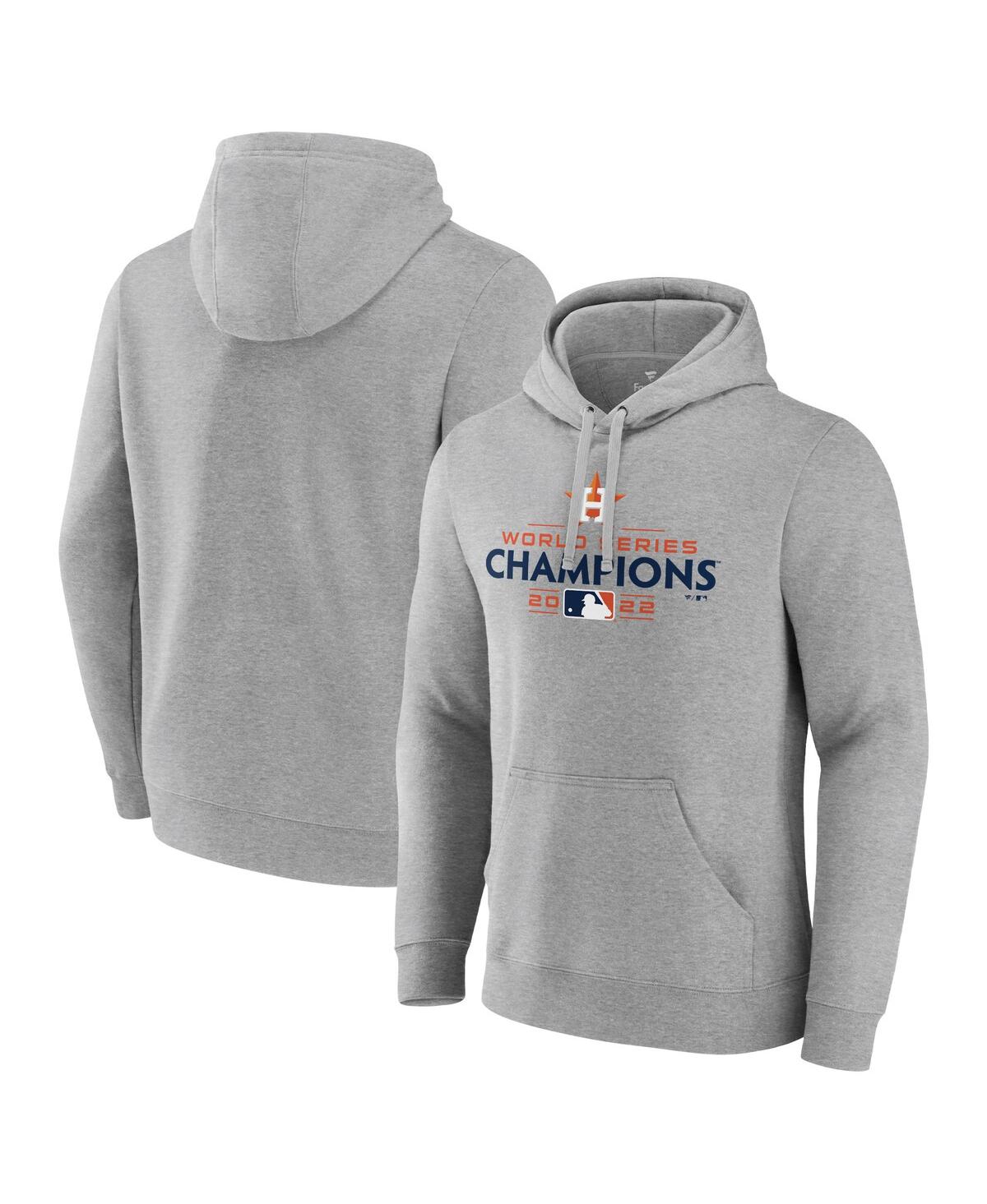Fanatics Branded Navy Houston Astros 2022 World Series Champions Big & Tall Logo Pullover Hoodie In Gray,navy