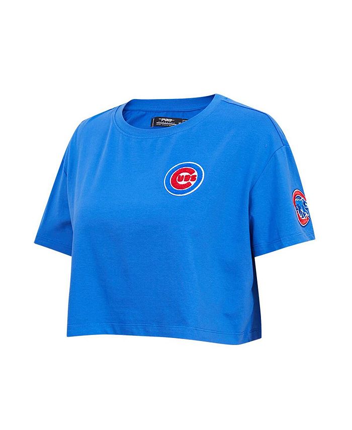 Pro Standard Women's Royal Chicago Cubs Classic Team Boxy Cropped T ...