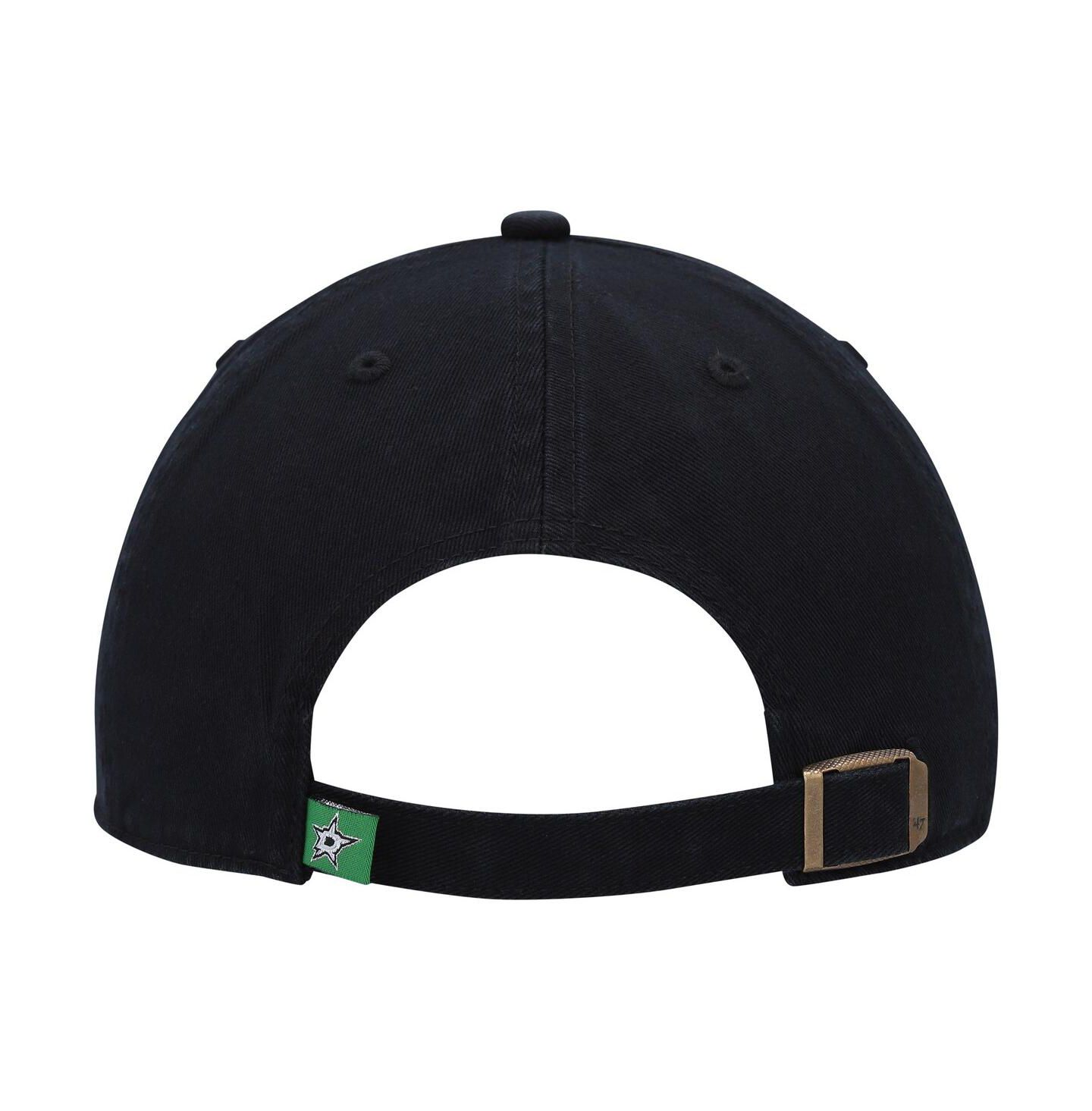 Мужская кепка '47 Brand Black Dallas Stars Clean Up Adjustable Hat — фото 2