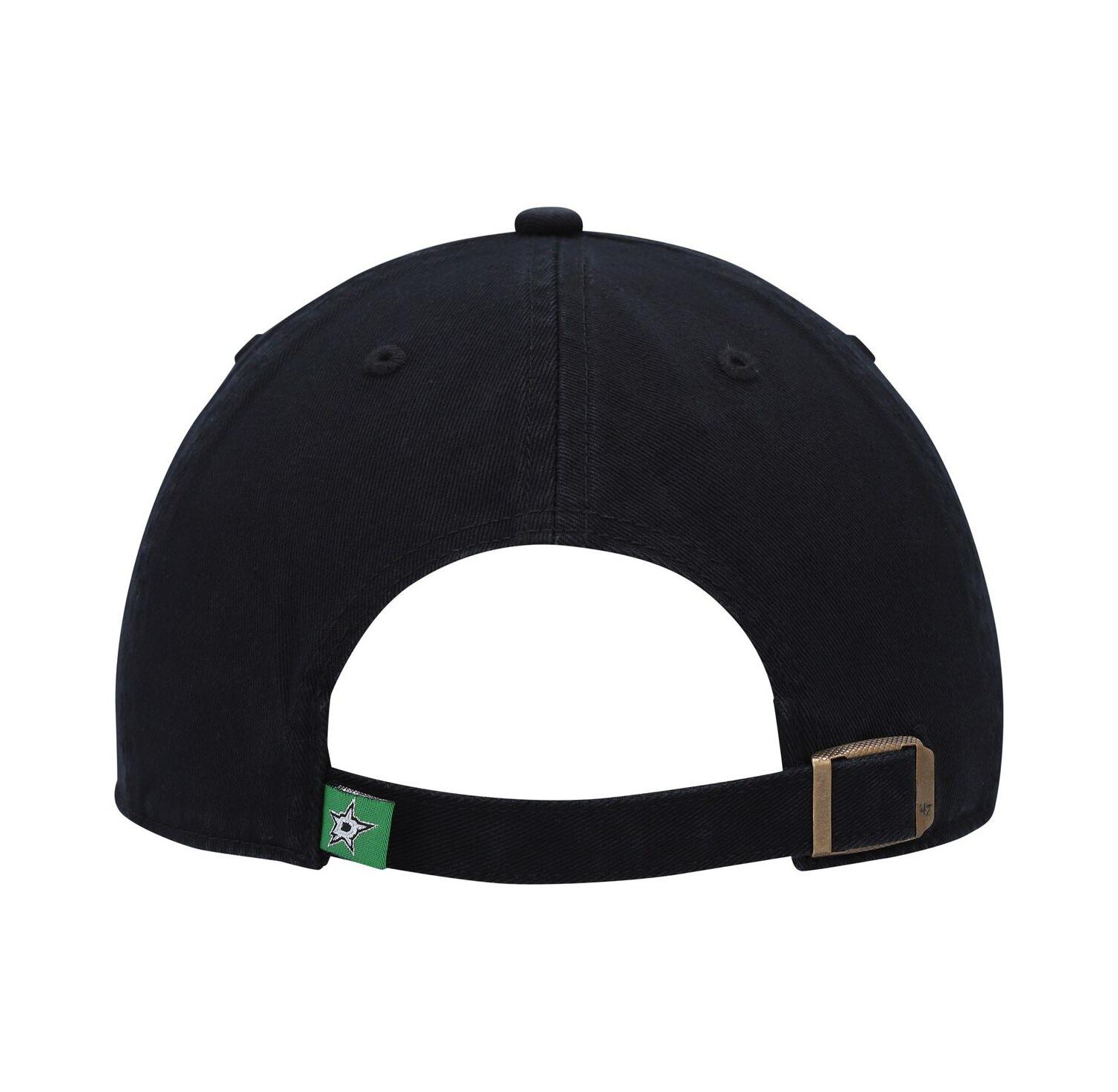 Men's Black Dallas Stars Clean Up Adjustable Hat
