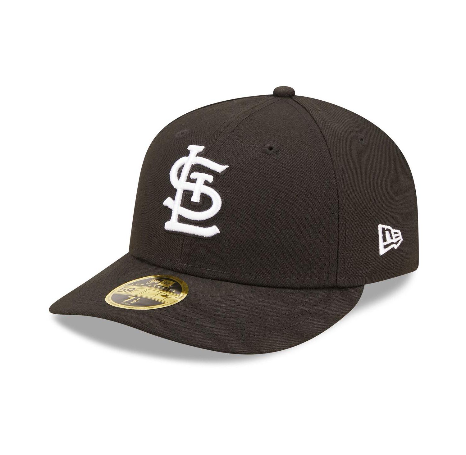 Men's St. Louis Cardinals Black, White Low Profile 59FIFTY Fitted Hat