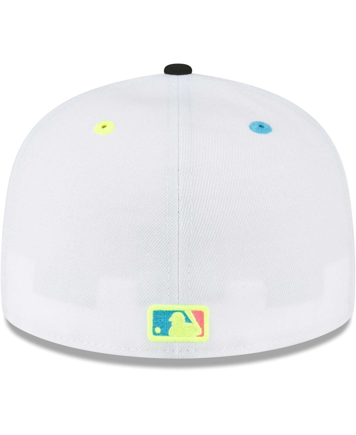 New Era White New York Yankees Neon Eye 59fifty Fitted Hat In White